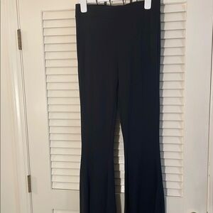 L'AGENCE Kiki Ponte Black High Rise Stretchy Boot Cut & Flare Pants